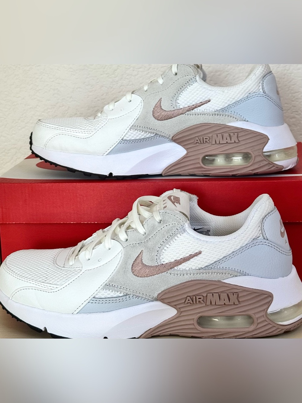 Nike Air Max Excee Summit White Particle Pink Sneakers Womens 8.5 Athletic Run - Picture 7 of 11